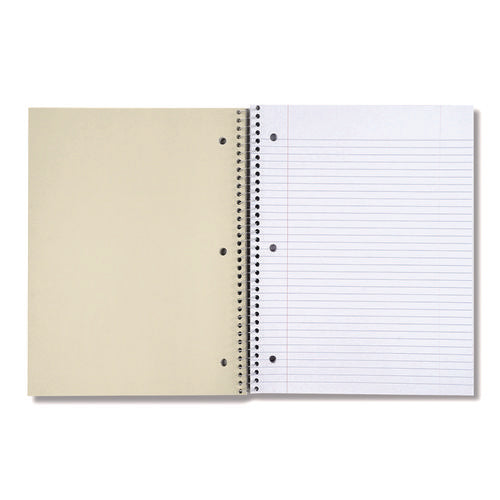 Image of Universal® Wirebound Notebook, 3-Subject, Medium/College Rule, Black Cover, (120) 11 x 8.5 Sheets