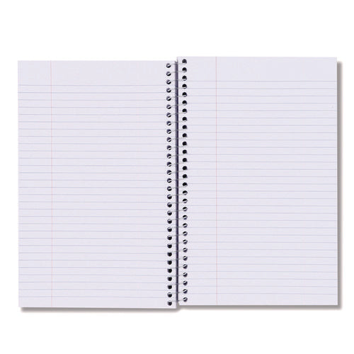 Image of Universal® Wirebound Notebook, 3-Subject, Medium/College Rule, Black Cover, (120) 9.5 x 6 Sheets