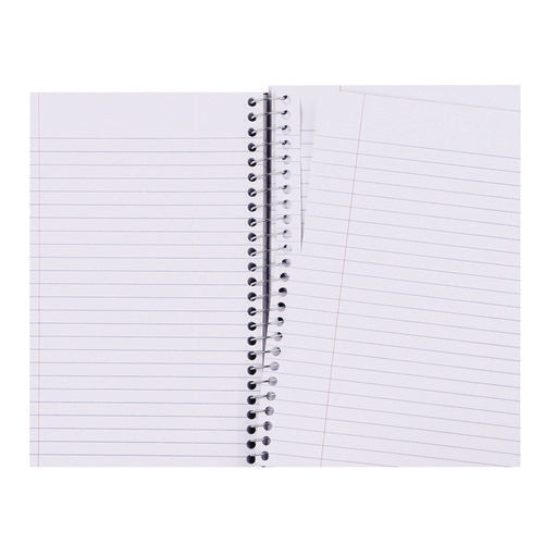 Image of Universal® Wirebound Notebook, 3-Subject, Medium/College Rule, Black Cover, (120) 9.5 x 6 Sheets