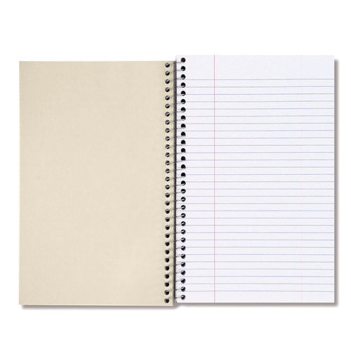 Image of Universal® Wirebound Notebook, 3-Subject, Medium/College Rule, Black Cover, (120) 9.5 x 6 Sheets