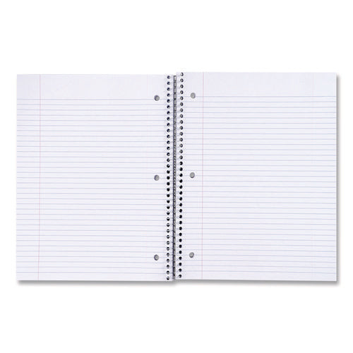 Image of Universal® Wirebound Notebook, 1-Subject, Medium/College Rule, Black Cover, (100) 11 x 8.5 Sheets