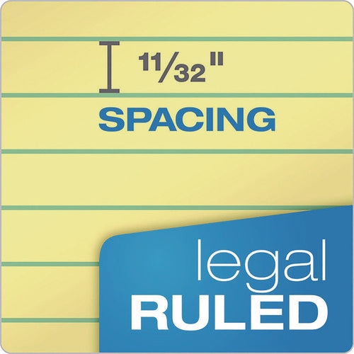 Image of TOPS Second Nature Recycled Ruled Pads, Wide/legal Rule, 50 Canary-Yellow 8.5 X 11.75 Sheets, Dozen