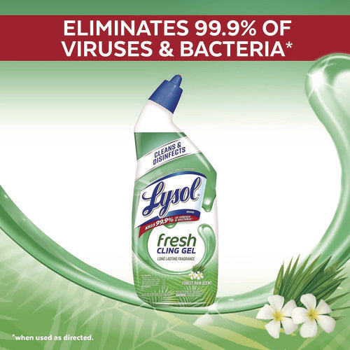 Image of LYSOL® Brand Cling and Fresh Toilet Bowl Cleaner, Forest Rain Scent, 24 oz, 2/Pack