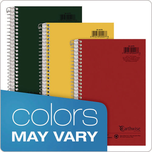 Image of Oxford Earthwise by Oxford Recycled Small Notebooks, 3-Subject, Medium/College Rule, Randomly Assorted Covers, (150) 9.5 x 6 Sheets