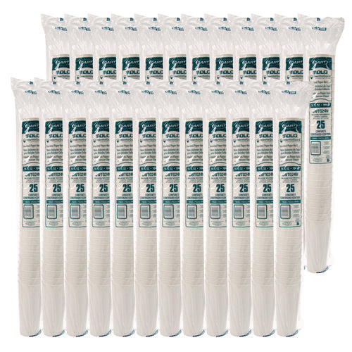 Image of SOLO® Thermoguard Insulated Paper Hot Cups, 24 oz, White Sustainable Forest Design, 600/Carton
