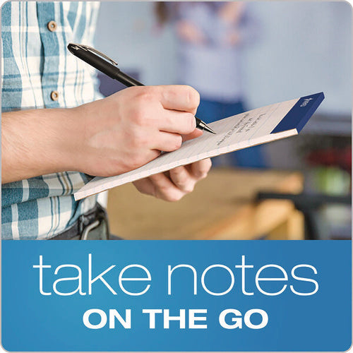 Image of Ampad® Perforated Writing Pads, Narrow Rule, 50 White 5 X 8 Sheets, Dozen