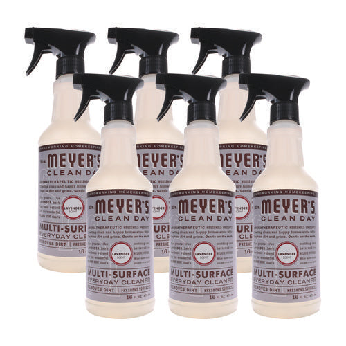 Image of Mrs. Meyer's® Multi Purpose Cleaner, Lavender Scent, 16 Oz Spray Bottle, 6/carton
