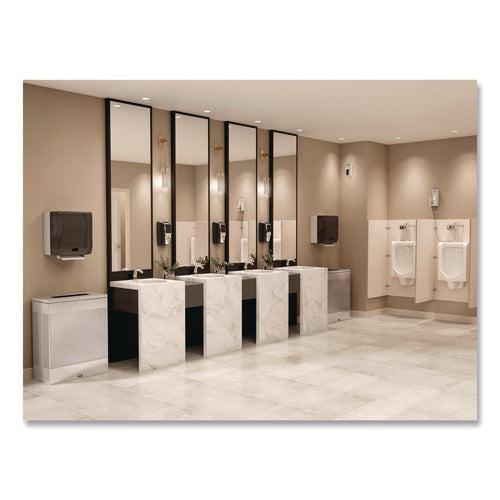 Image of Rubbermaid® Commercial One Shot Soap Dispenser - Touch Free, Foam, 1.9 X 5.5 X 4, Polished Chrome