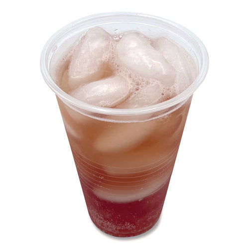 Image of Boardwalk® Translucent Plastic Cold Cups, 20 oz, Clear, 1,000/Carton