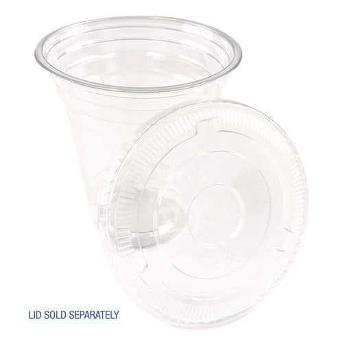 Image of Boardwalk® Clear Plastic Cold Cups, Squat, 12 oz, 1,000/Carton