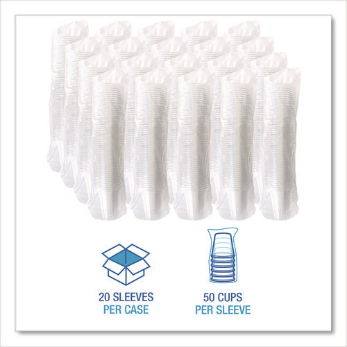 Image of Boardwalk® Clear Plastic PET Cups, 14 oz, 50/Bag, 20 Bags/Carton