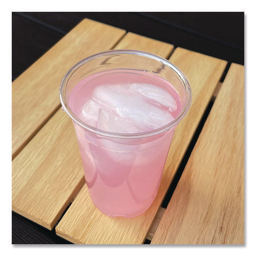 Image of Boardwalk® Clear Plastic PET Cups, 14 oz, 50/Bag, 20 Bags/Carton