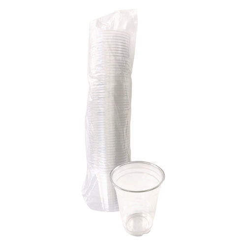 Image of Boardwalk® Clear Plastic PET Cups, 14 oz, 50/Pack