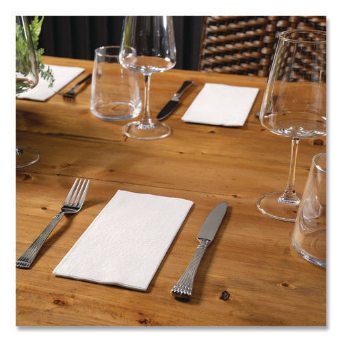 Image of Hoffmaster® Dinner Napkins, 17 x 17, White, 1/8 Fold, 300/Carton