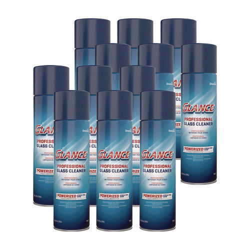 Image of Diversey Glance Powerized Glass And Surface Cleaner, Ammonia Scent, 19 Oz Aerosol Spray, 12/carton