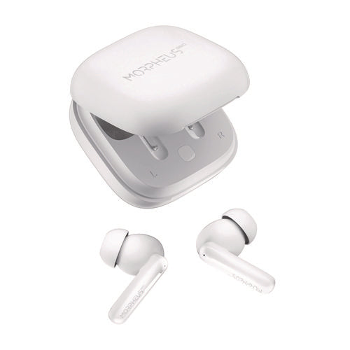 Image of Morpheus 360® Nemesis ANC Wireless Noise Cancelling Earbuds, White