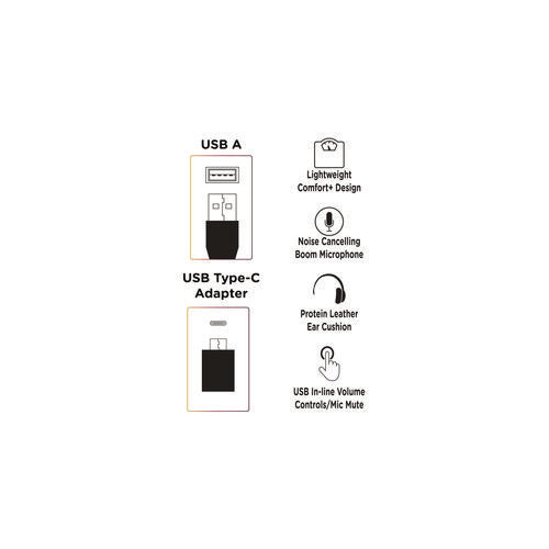 Image of Morpheus 360® Connect USB Mono Headset with Boom Microphone, Over the Head
