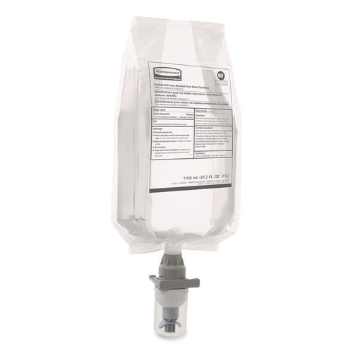 Image of Rubbermaid® Commercial Auto Foam Refill Antibacterial Hand Soap, Fragrance Free, 1,100 mL, 4/Carton