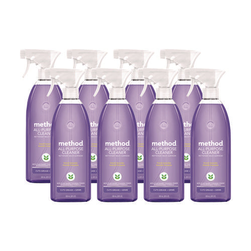 Image of Method® All Surface Cleaner, French Lavender, 28 Oz Spray Bottle, 8/carton