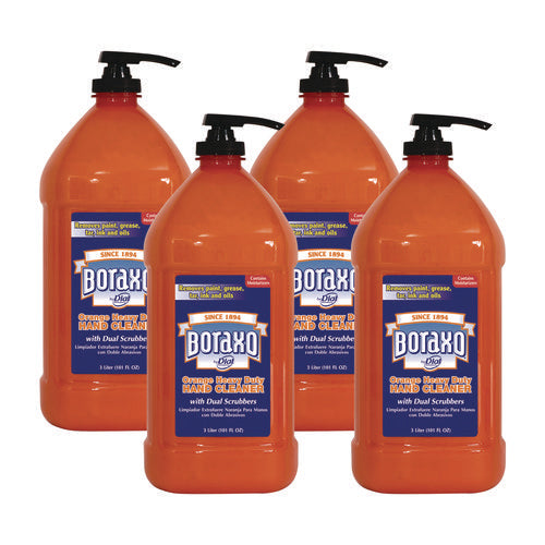 Image of Boraxo® Orange Heavy Duty Hand Cleaner, Citrus Scent, 3 L, 4/Carton