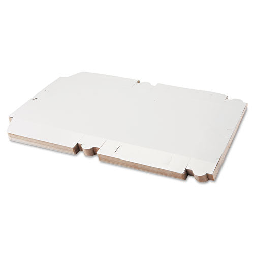 Image of SCT® White One-Piece Non-Window Bakery Boxes, 1/2-Sheet Cake Box, 19 x 14 x 4, White, Paper, 50/Carton