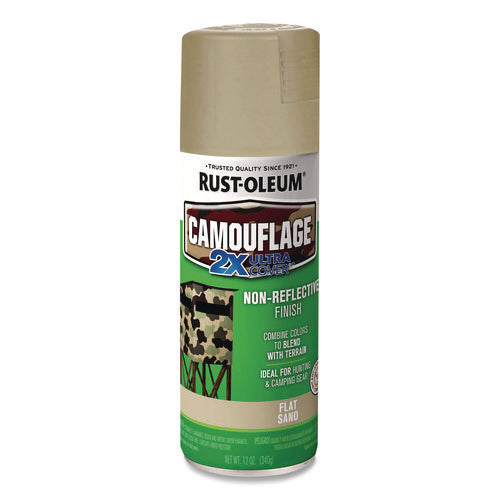 Image of Rust-Oleum® Camouflage Spray Paint, Flat Sand, 12 oz Aerosol Can
