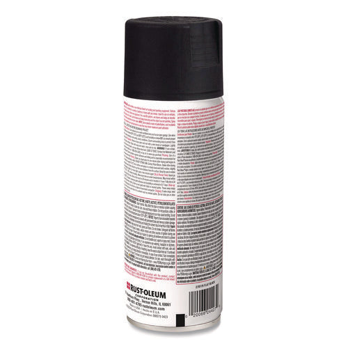 Image of Rust-Oleum® Camouflage Spray Paint, Flat Black, 12 oz Aerosol Can, 6/Carton