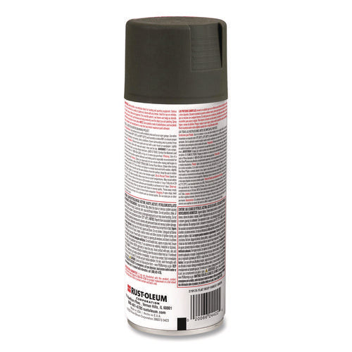 Image of Rust-Oleum® Camouflage Spray Paint, Flat Deep Forest Green, 12 oz Aerosol Can, 6/Carton