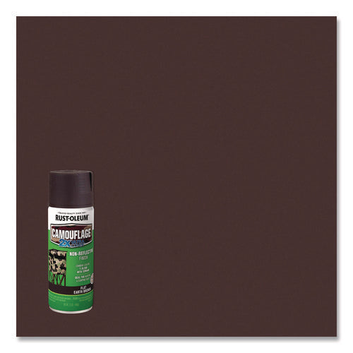 Image of Rust-Oleum® Camouflage Spray Paint, Flat Earth Brown, 12 oz Aerosol Can