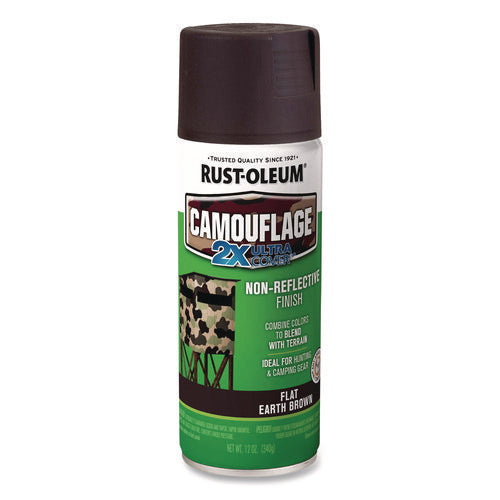 Image of Rust-Oleum® Camouflage Spray Paint, Flat Earth Brown, 12 oz Aerosol Can