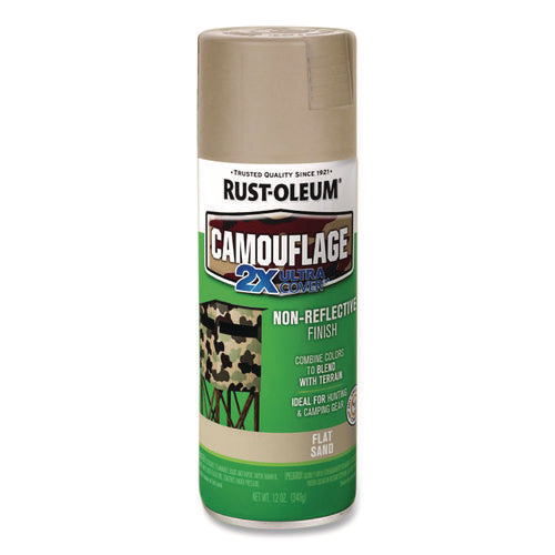 Image of Rust-Oleum® Camouflage Spray Paint, Flat Sand, 12 oz Aerosol Can