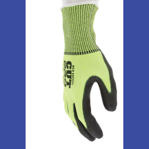 Image of MCR Safety Cut Pro 9277PU Gloves, X-Large, Black/Lime, Dozen