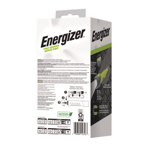 Image of Energizer® Pro Series Hybrid Handheld, Rechargeable Lithium Ion/2 AA Batteries (Included), Gray/Green