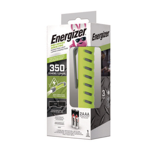 Image of Energizer® Pro Series Inspection Light, Rechargeable Lithium Ion/2 AAA Batteries (Included), Gray/Green