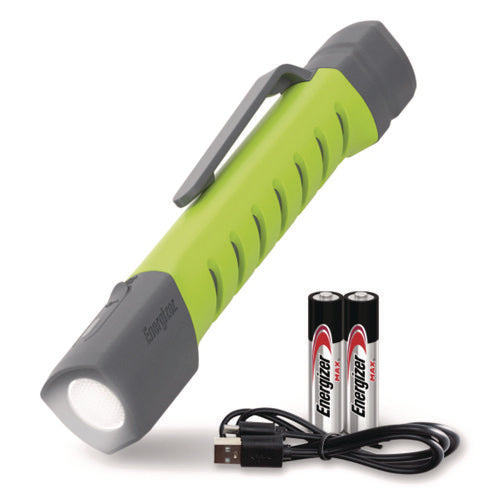 Image of Energizer® Pro Series Inspection Light, Rechargeable Lithium Ion/2 AAA Batteries (Included), Gray/Green
