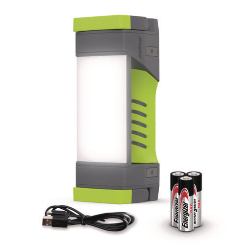 Image of Energizer® Pro Series Work Light, Rechargeable Lithium Ion/3 AA Batteries (Included), Gray/Green
