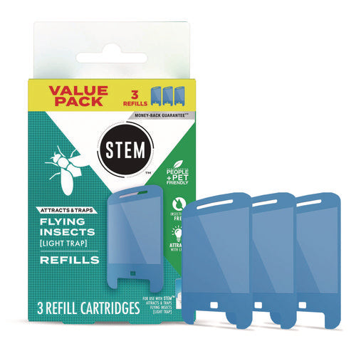 Image of SC Johnson® STEM Light Trap Refills, 3 Refills/Pack, 8 Packs/Carton