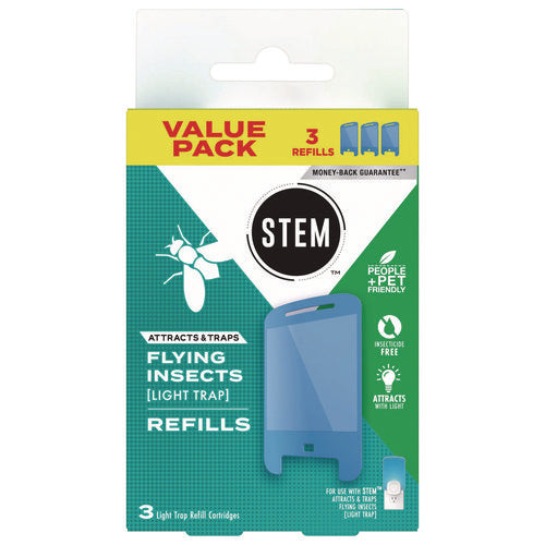 Image of SC Johnson® STEM Light Trap Refills, 3 Refills/Pack, 8 Packs/Carton