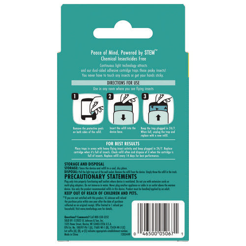 Image of SC Johnson® STEM Light Trap Refills, 3 Refills/Pack, 8 Packs/Carton