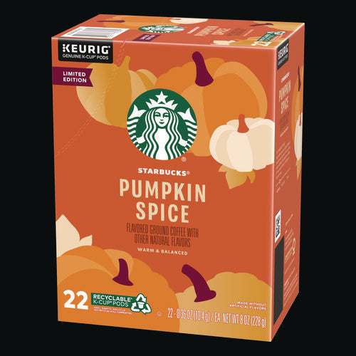 Image of Starbucks® Pumpkin Spice Coffee K-Cup, 22/Box