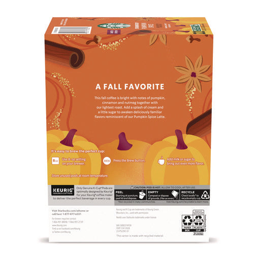 Image of Starbucks® Pumpkin Spice Coffee K-Cup, 22/Box