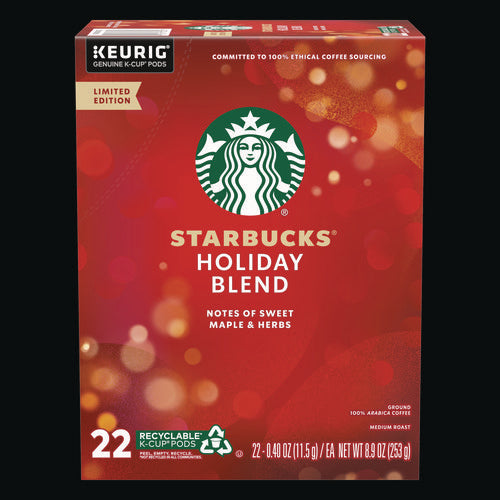 Image of Starbucks® Holiday Blend K-Cup, 22/Box