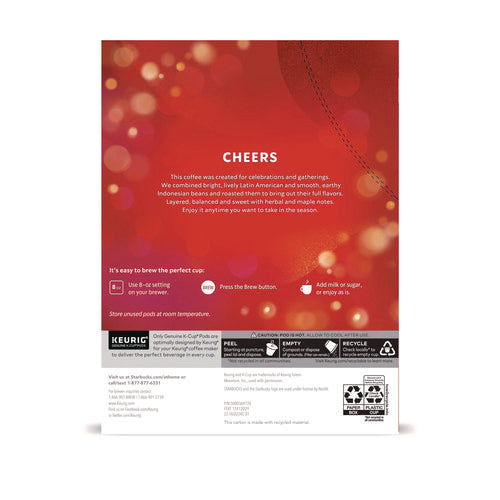 Image of Starbucks® Holiday Blend K-Cup, 22/Box