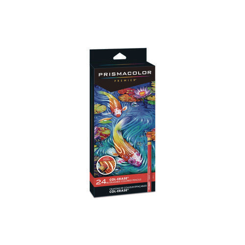 Image of Prismacolor® Col-Erase Pencil with Eraser, 0.7 mm, 2B, Assorted Lead and Barrel Colors, 24/Pack