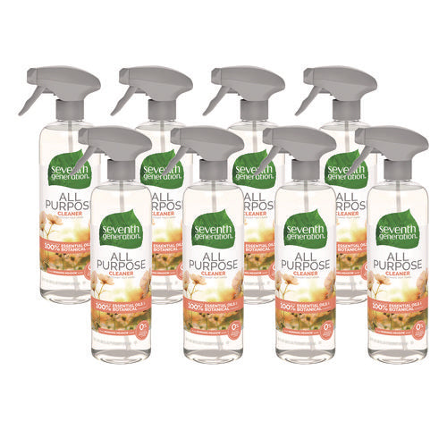 Image of Seventh Generation® Natural All-Purpose Cleaner, Morning Meadow, 23 Oz Trigger Spray Bottle, 8/carton