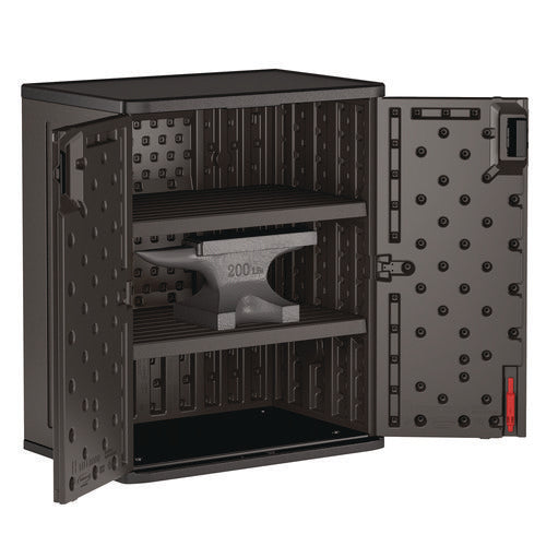 Image of Suncast Commercial® Base Storage Cabinet, 30 x 20.25 x 36, Gray