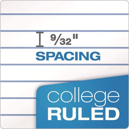 Image of TOPS Double Docket Ruled Pads With Extra Sturdy Back, Medium/college Rule, 100 White 8.5 X 11.75 Sheets