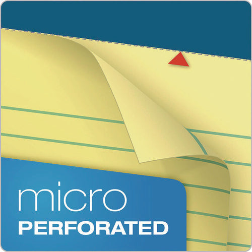 Image of TOPS Double Docket Ruled Pads With Extra Sturdy Back, Medium/college Rule, 100 Canary-Yellow 8.5 X 11.75 Sheets