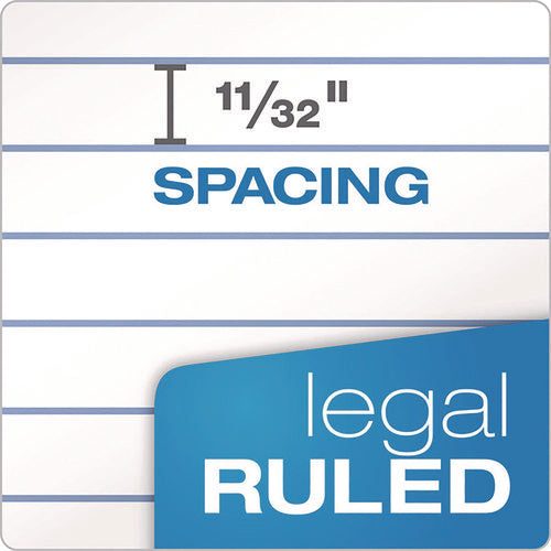 Image of TOPS Double Docket Ruled Pads With Extra Sturdy Back, Wide/legal Rule, 100 White 8.5 X 11.75 Sheets