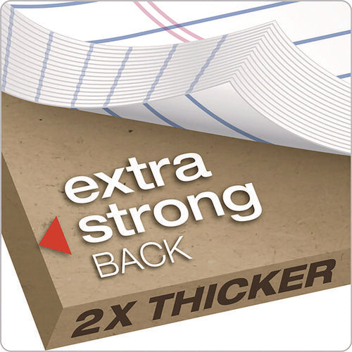 Image of TOPS Double Docket Ruled Pads With Extra Sturdy Back, Wide/legal Rule, 100 White 8.5 X 11.75 Sheets
